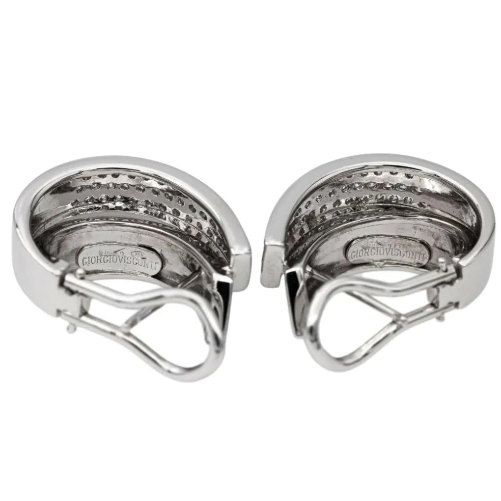 Giorgio Visconti Boucles d'oreilles Or blanc Diamant