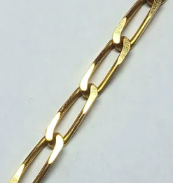 Gourmette or jaune, maille cheval