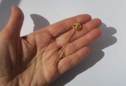 Grande épingle broche 1900 serpents Ouroboros