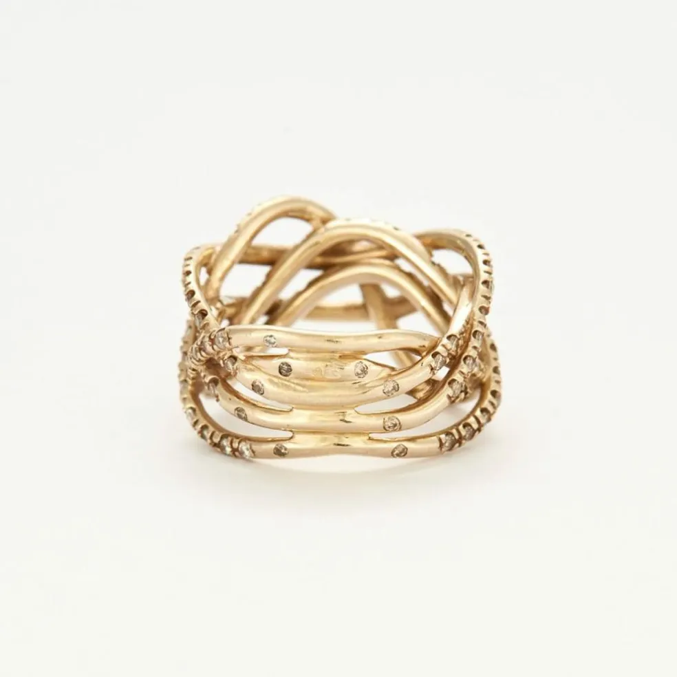 H. STERN - Zéphir - Bague or jaune et diamants