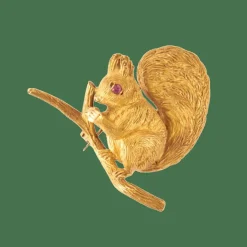 HERMES PARIS - Broche Ecureuil