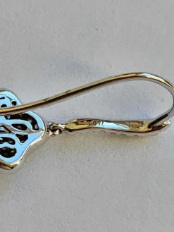 Hulchi Belluni - Boucles d'oreilles or blanc et diamants