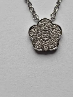 Hulchi Belluni - Pendentif or blanc et diamants
