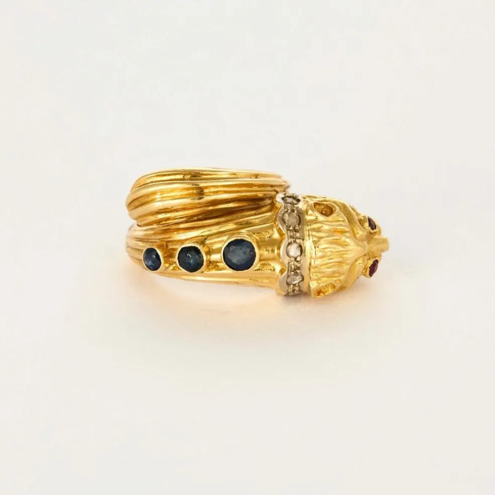 ILIAS LALAOUNIS - Bague Chimère en or jaune