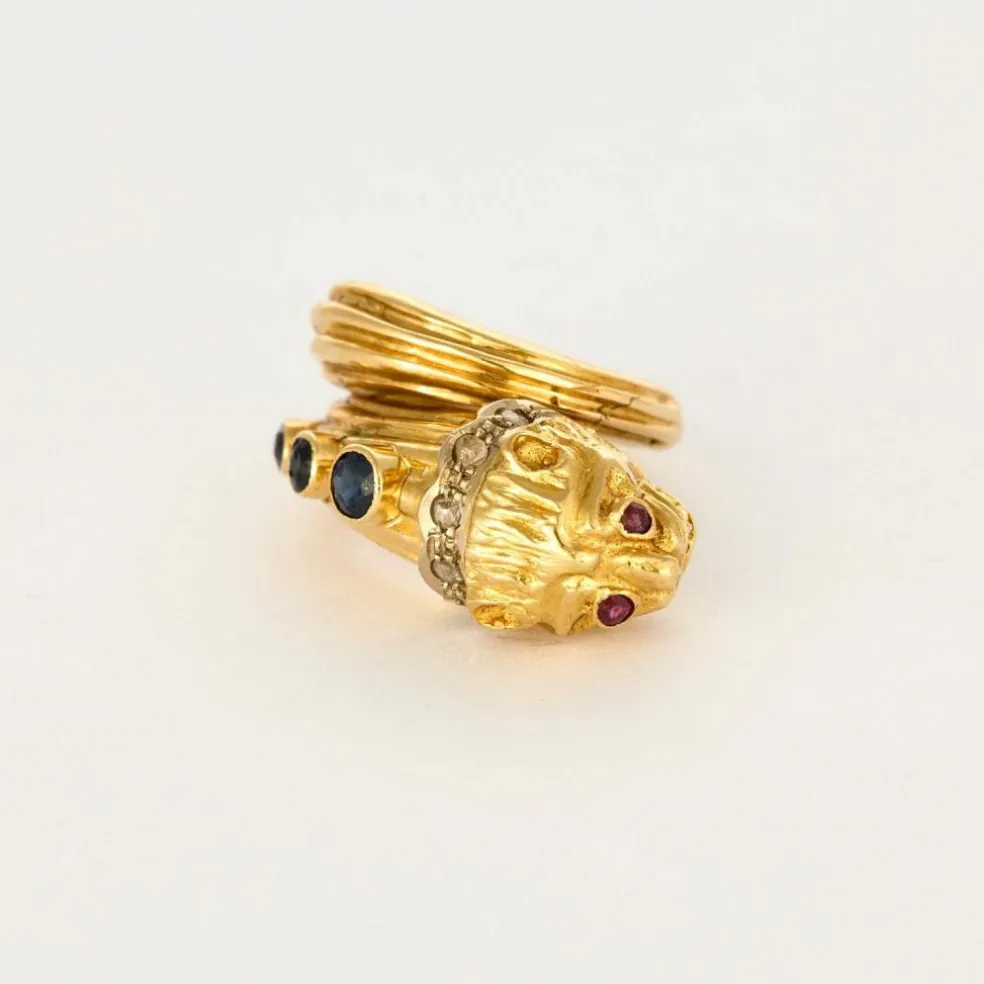 ILIAS LALAOUNIS - Bague Chimère en or jaune