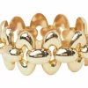 Important Bracelet Tank années 40 en or rose