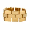 Important bracelet Tank en or jaune