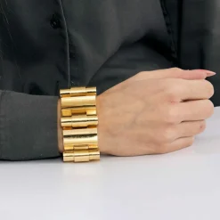 Important Bracelet Tank en or jaune