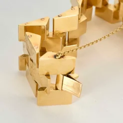 Important bracelet Tank en or jaune