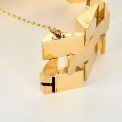 Important bracelet Tank en or jaune