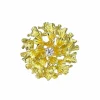 Importante bague en or jaune 18 carats et diamants