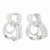 Importante boucle d'oreilles Platine et diamants circa 1930
