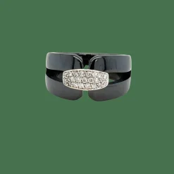 Jeell - Bague céramique et diamants