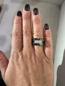 Jeell - Bague céramique et diamants