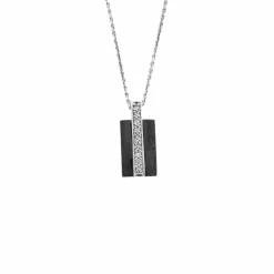 JEELL - Pendentif or gris et céramique