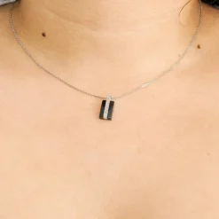 JEELL - Pendentif or gris et céramique