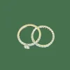 Jeu de deux bagues Or blanc et diamants