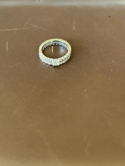 Jeu de deux bagues Or blanc et diamants