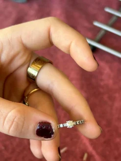 Jeu de deux bagues Or blanc et diamants