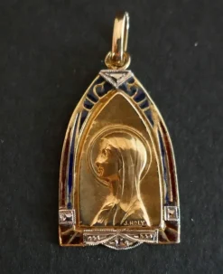 J.holy - Médaille 2 Ors Art Nouveau