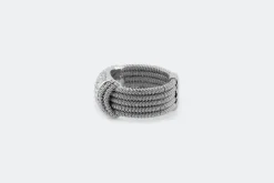 Jonc en or blanc avec diamants