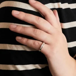 Jonc Or Gris et Diamants