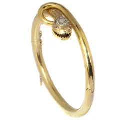 Jonc serti de diamants et de rubis