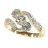 L'amour à travers le temps : bague en or et diamants Belle Époque années 1920