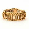 Large Bracelet Or Jaune Mailles Souples