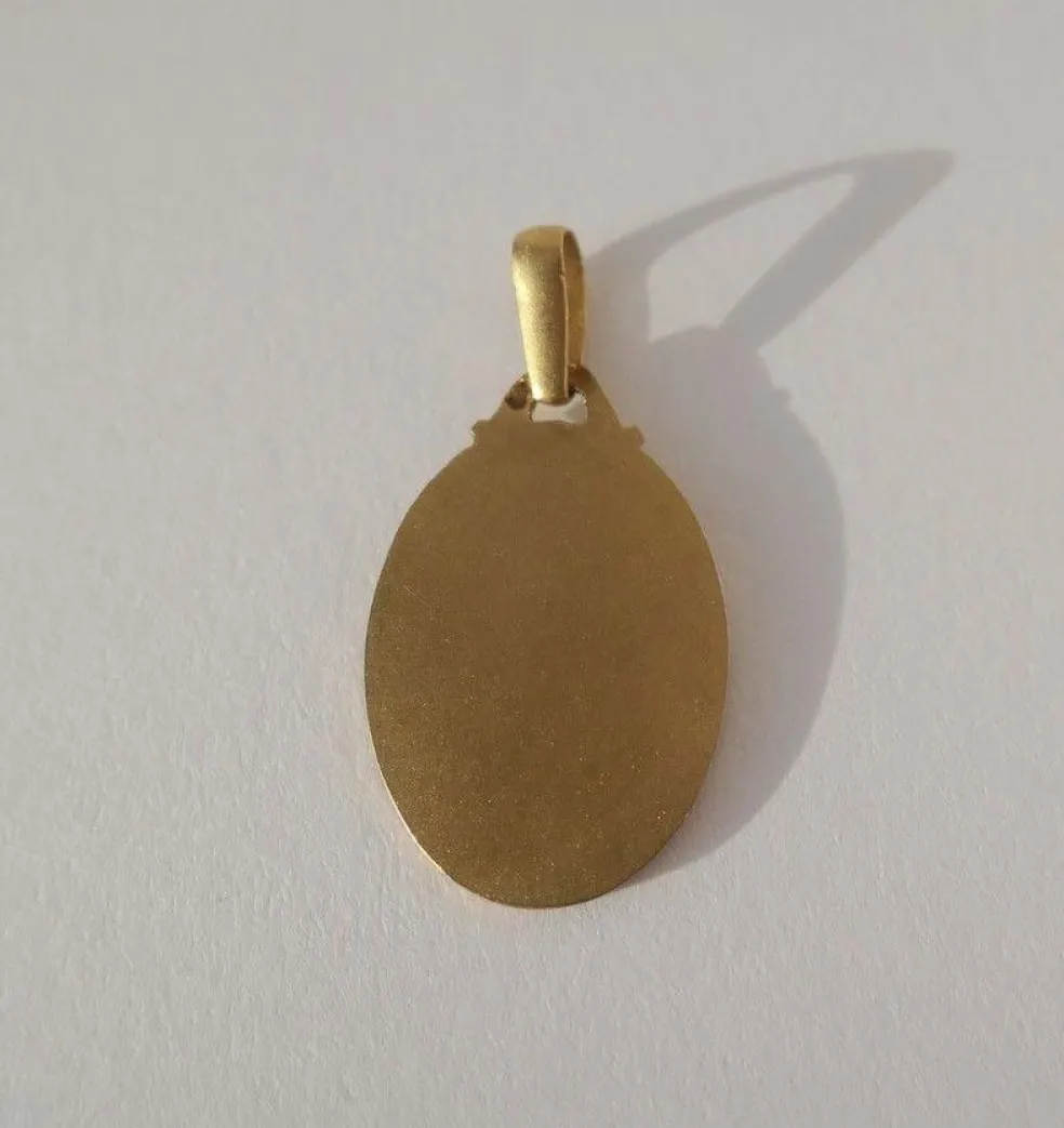 LASSERRE médaille Vierge au Voile début XXe
