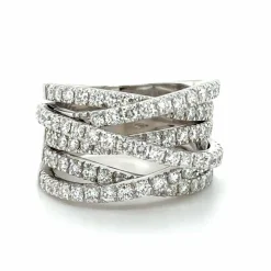 LEO PIZZO - Bague or blanc et diamants