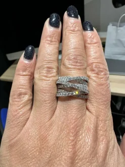 LEO PIZZO - Bague or blanc et diamants