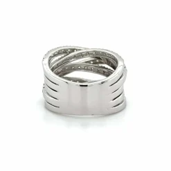LEO PIZZO - Bague or blanc et diamants