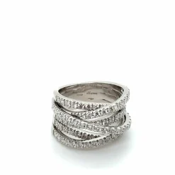 LEO PIZZO - Bague or blanc et diamants