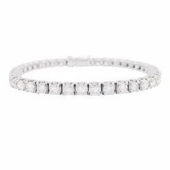 Ligne tennis or blanc diamants