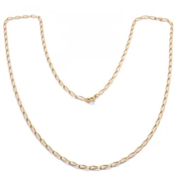 Long collier en or jaune 18k