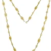 Long collier maille filigrane