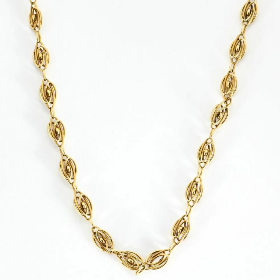Long sautoir ancien or jaune