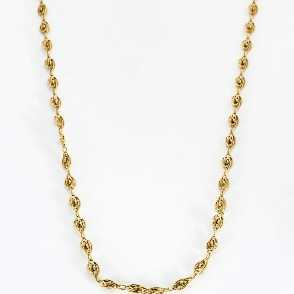 Long sautoir ancien or jaune