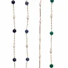 Lot de quatre bracelets en or jaune et perles