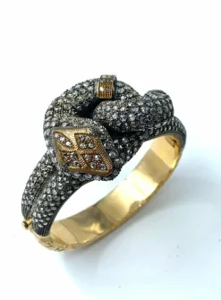 Magnifique bracelet serpent de la fin de l’époque victorienne