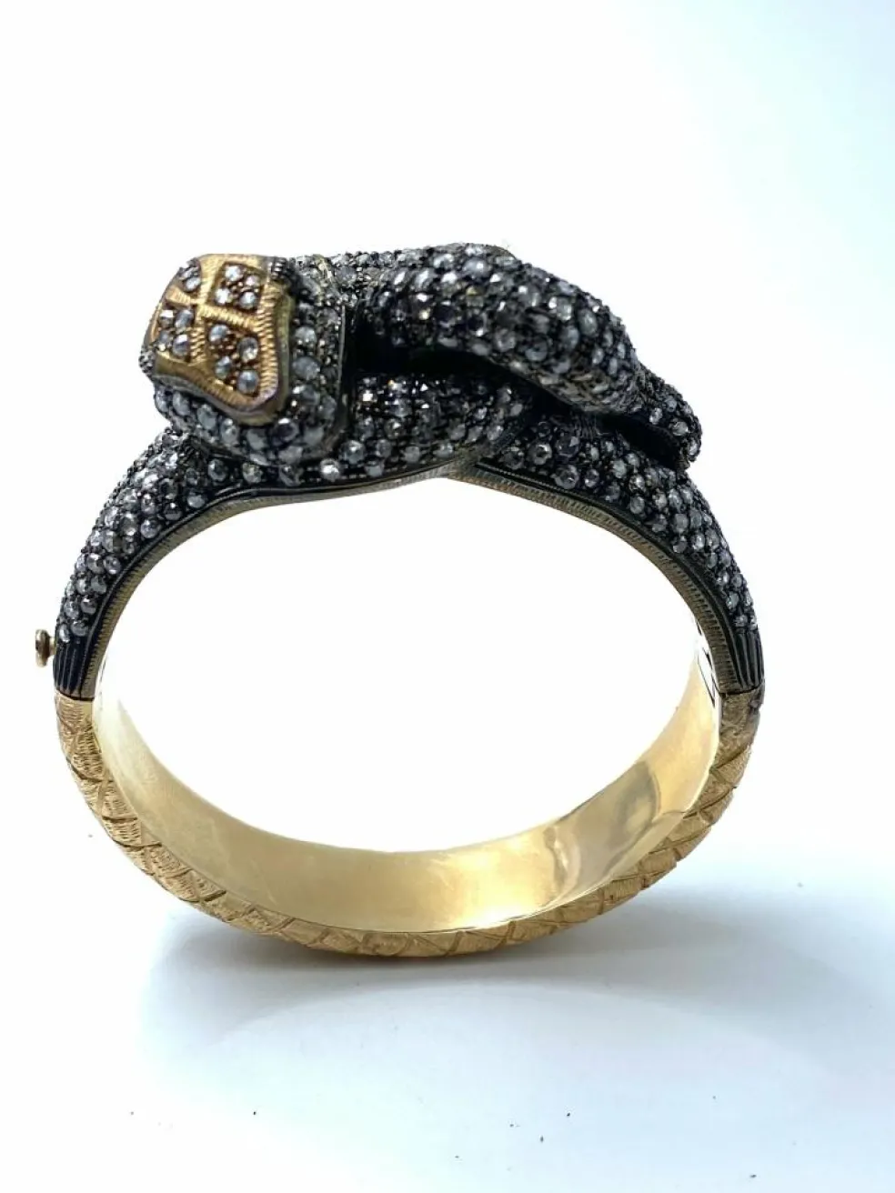 Magnifique bracelet serpent de la fin de l’époque victorienne