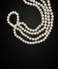 Magnifique collier de perles à double rang