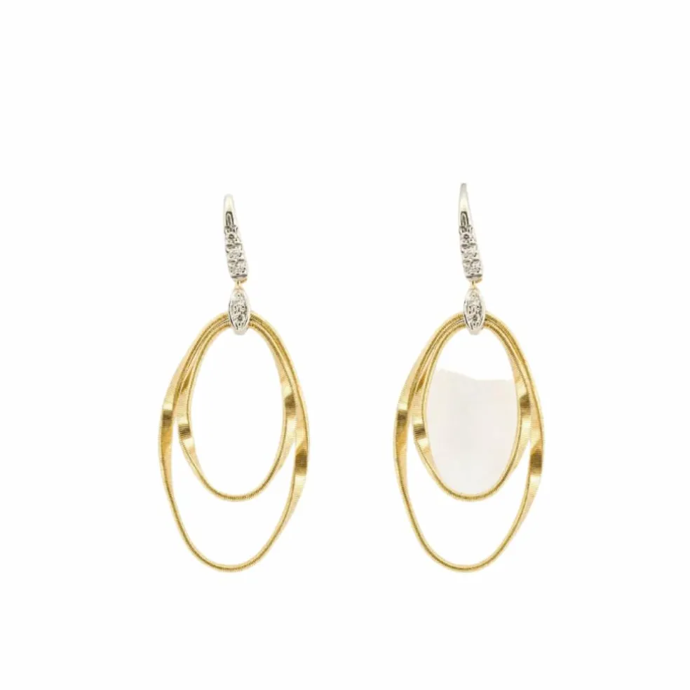 MARCO BICEGO - MARRAKECH ONDE - Boucles d'oreilles or jaune et diamants
