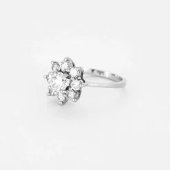 Marguerite Diamant en or blanc