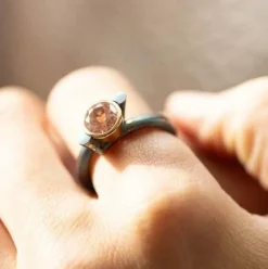 Martin Spreng bague titane et tourmaline