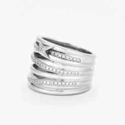 MAUBOUSSIN - Kiff & Kiss - Bague or blanc, diamants