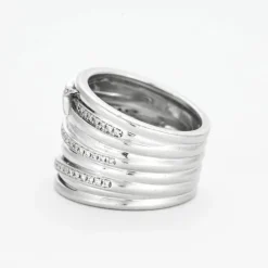 MAUBOUSSIN - Kiff & Kiss - Bague or blanc, diamants
