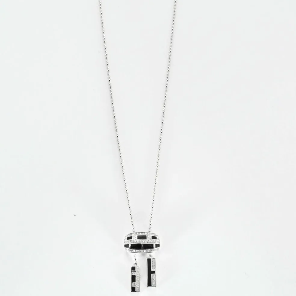 MAUBOUSSIN - LE VICE et LA VERTU- Collier "Le Vice" or blanc et diamants