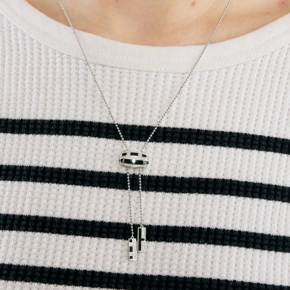 MAUBOUSSIN - LE VICE et LA VERTU- Collier "Le Vice" or blanc et diamants